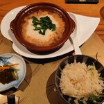 La BOMBANCE - 蛍烏賊と自然薯の鍋と新生姜ご飯