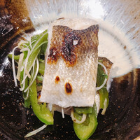 温石 - カマスとピーマンの焼き浸し。このカマス、腰が太い。干物とは違う！