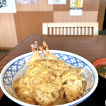 中條屋 - 天丼の卵とじ 上天丼ෆ̈  コレは卵倍ﾁｮｲｽ