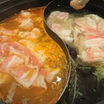 しゃぶ葉 - 三元豚バラ肉食べ放題コースを頂きます。