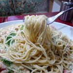 アーモンド - カルボナーラ（大盛）1,020円（コーヒー付き）