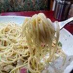 アーモンド - カルボナーラ（大盛）1,020円（コーヒー付き）