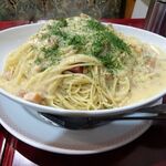 アーモンド - カルボナーラ（大盛）1,020円（コーヒー付き）