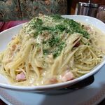 アーモンド - カルボナーラ（大盛）1,020円（コーヒー付き）