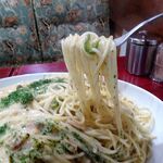 アーモンド - カルボナーラ（大盛）1,020円（コーヒー付き）