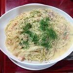 アーモンド - カルボナーラ（大盛）1,020円（コーヒー付き）