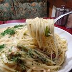 アーモンド - カルボナーラ（大盛）1,020円（コーヒー付き）