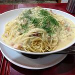 アーモンド - カルボナーラ（大盛）1,020円（コーヒー付き）