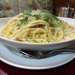 アーモンド - カルボナーラ（大盛）1,020円（コーヒー付き）