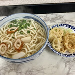 よしのや食堂 - ■うどん大 ¥270-
            ■天ぷらの盛り ¥260-