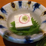 季の膳 - お通し　濃厚湯葉豆腐