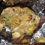 鮨げん家 - 松茸とサンマで朴葉みそ焼き