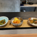 中津をにく - 小鉢3種