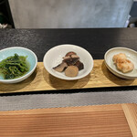 中津をにく - 小鉢3種