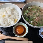 Kitahama Chouji - 丁子流　肉吸いと島津梅のごはん　漬玉子付