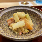 勢麟 - 赤貝と白ネギぬた