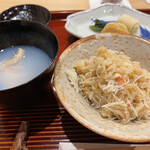 勢麟 - 蟹飯と大和蛤のお吸い物