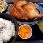 小樽なると屋 - 若鶏定食（ライス大盛り）