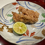 銀座 しのはら - スッポンの唐揚げ　酢橘