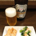 Tongarashi - 瓶ビール（アサヒスーパードライ）
