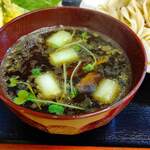 手打うどん ひら田 - 炙り鴨汁アップ