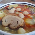 麺カフェ ひまわり - 見よ、このボリューム