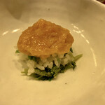 霞町 やまがみ - 生からすみ 飯蒸し