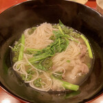 霞町 やまがみ - 熊肉と花山椒 煮麺