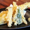 蕎麦きり　山都 - 穴子を含めた5種類の天ぷら