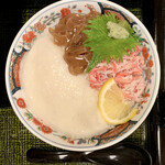 Kaike Fuuga - だんだん飯　イカの沖漬けと蟹ととろろ。激ウマ！