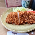 幸楽 - ロースかつ竹（240g）、ご飯、赤だし、香の物付きで2800円