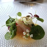 MAISON LAFITE - ＊ホワイトアスパラは生ハムで包まれているのですが、生ハムの塩気とアスパラの甘味がいい調和に。