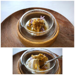 MAISON LAFITE - ＊火入れした栄螺は柔らかく旨味を感じますし、雲丹と新じゃがクリームが合い一緒に頂くと美味しい。