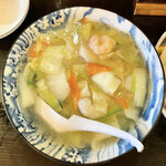剛龍飯店 - 蝦仁湯麺シャーレンタンメン