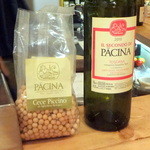 カスレ - カスレに使うヒヨコ豆、ワインと同じブランド