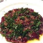 アンティカ オステリア カルネヤ - 【2011.08】和牛レバーの香草ソースカルパッチョ