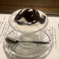 舎人庵・とんぼ - 〆のデザート。チョコレートをチョイス！