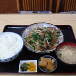 Hoshina Shiyokudou - レバニラ炒め定食