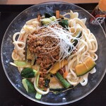 味の民芸 - 12種野菜の冷やし担々うどん (大盛1.5人前) 1,290円