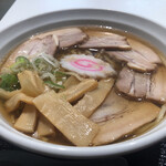 麺屋 喜多方 - 喜多方肉盛りらーめん　1000円  麺大盛　100円