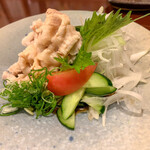 覚家 - 新玉葱スライスと豚しゃぶポンズ