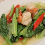 Bangkok Spice - D１０ 海老と小松菜炒め