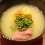 愚直に - 牛肉と花山椒のお椀