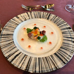 プラ デュ ジュール - 魚介類のマリネと彩り野菜の寄木細工仕立て