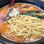 支那そば うみ - 特製担々麺の麺