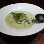 あんぷく - 海老とアボガドのジェノバクリームうどん