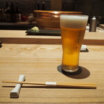 おおさかもん料理 鮨 守屋 - 生ビール