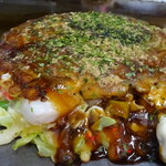 お好み焼き ちとせ - ミックス焼き