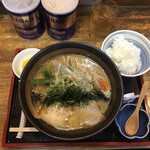 め組 - 料理写真:味噌ラーメンと半ライス