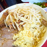 ラーメン二郎 - ラーメン小＋ニンニク多め＋青ネギ